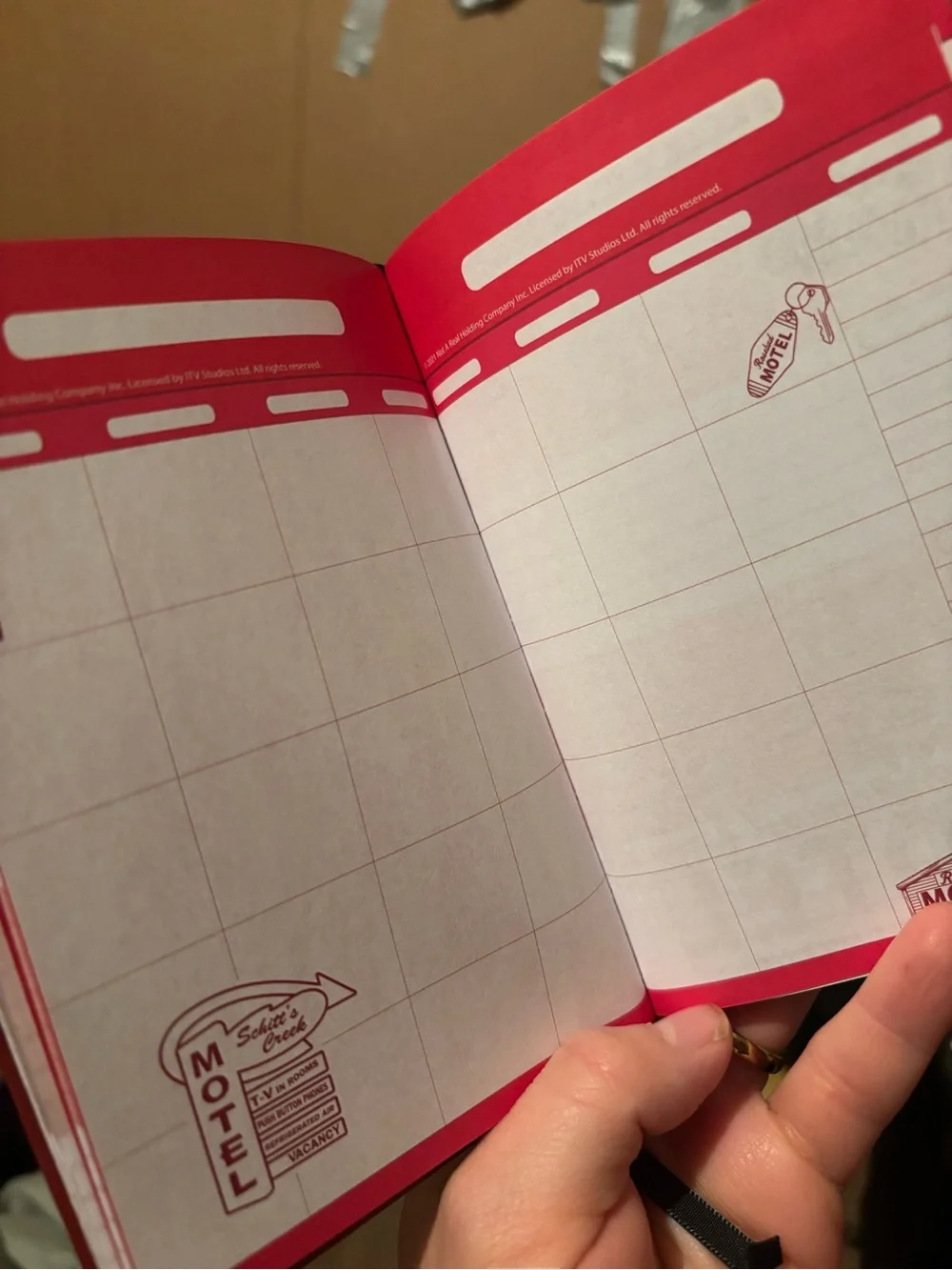 Schitt's Creek Planner - Maroon Hardcover with Black Elastic